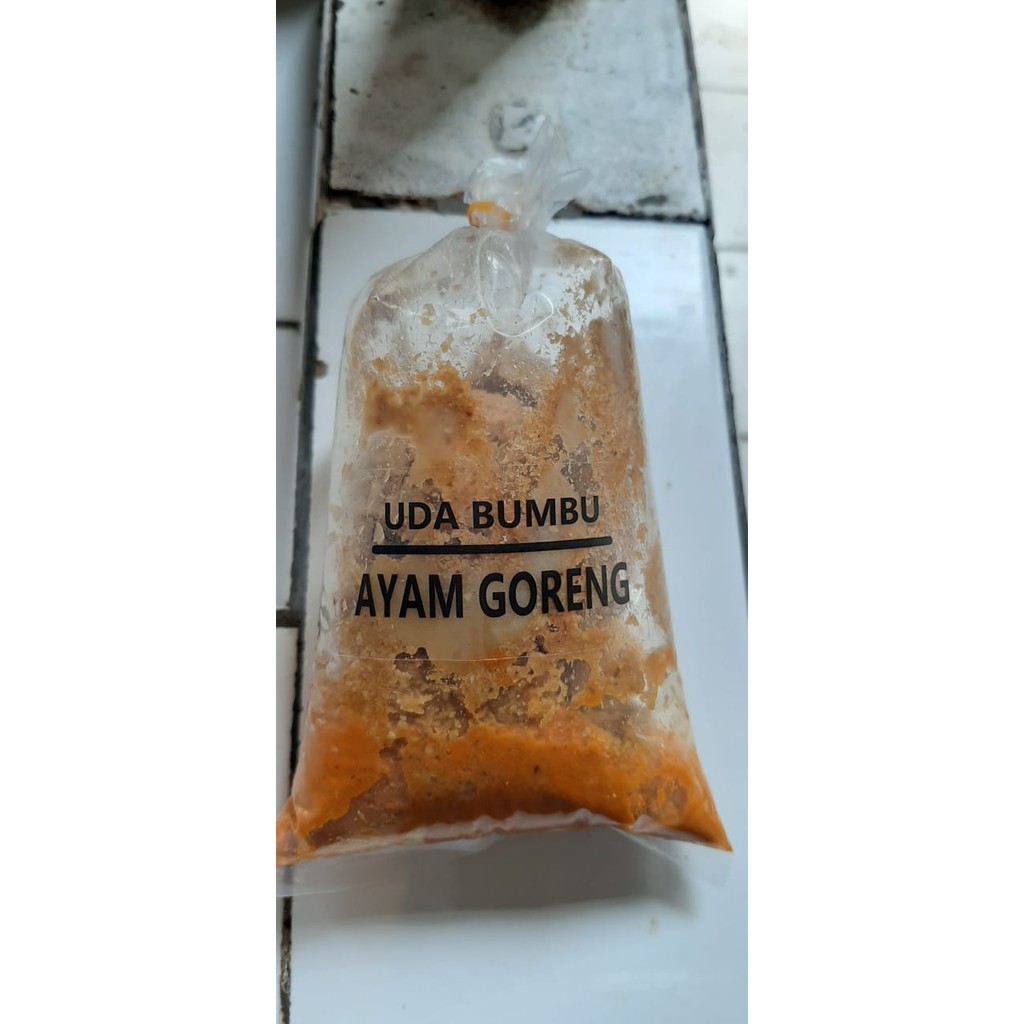 

Bumbu ayam goreng. Ukuran 1 ekor ayam.