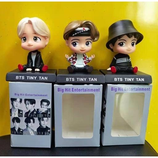 Bobble Head Kepala Goyang BTS Tinytan Army Pajangan Dashboard Mobil