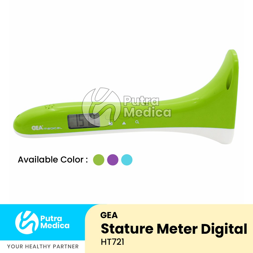 Gea Wireless Body Height Meter [Warna Acak] / Alat Pengukur Tinggi Badan Ultrasonik / Stature