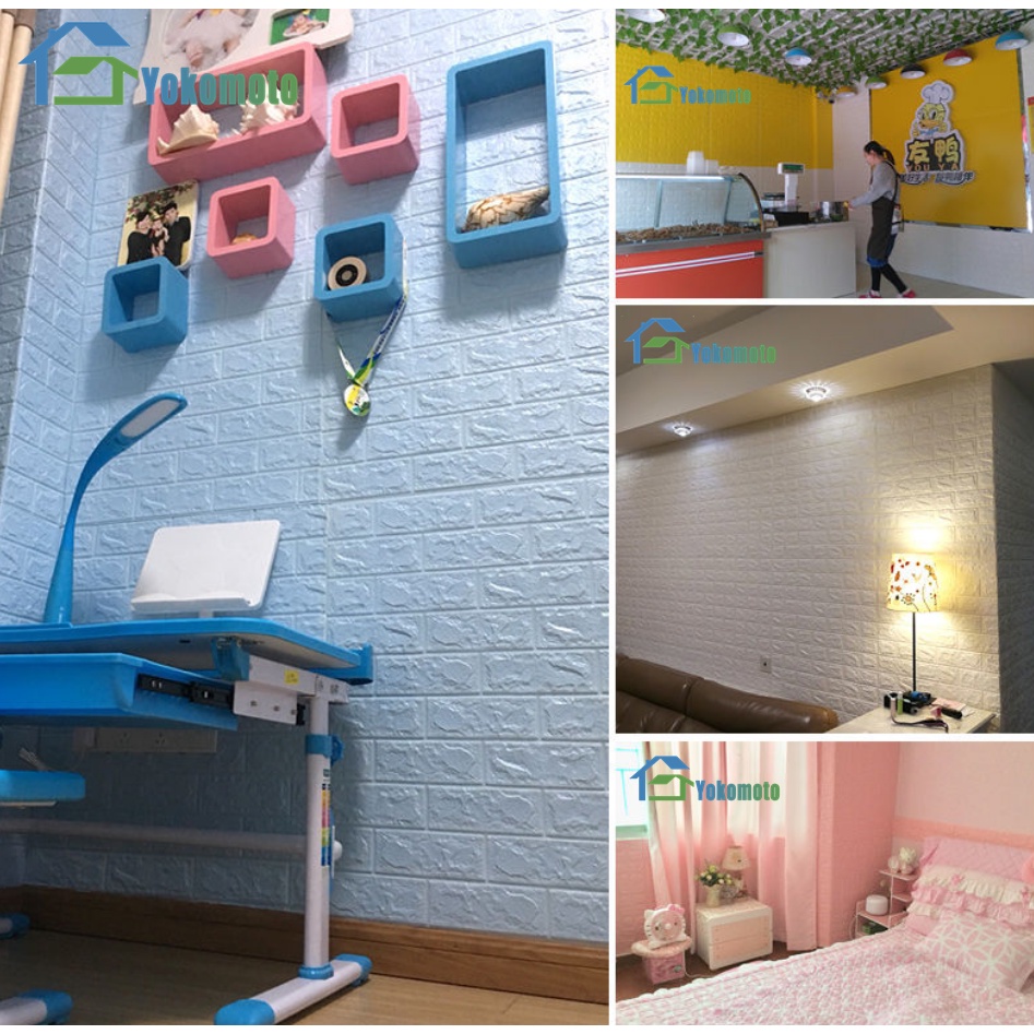 Ready Stock Wallpaper Dinding 3d Stiker Dinding kamar tidur hiasan dinding kamar tidur Dekorasi home living-6