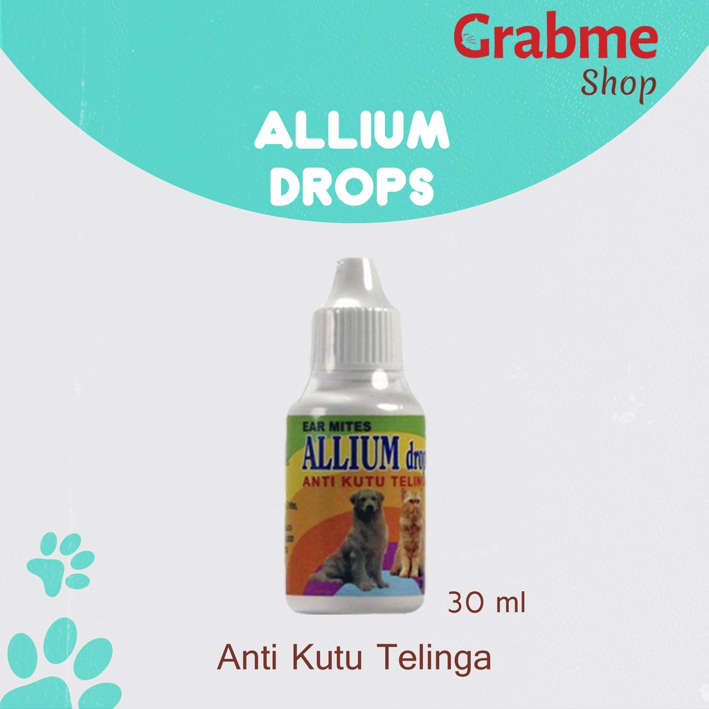 Obat tetes KUTU TELINGA untuk Anjing dan Kucing ALLIUM DROPS 30 ml