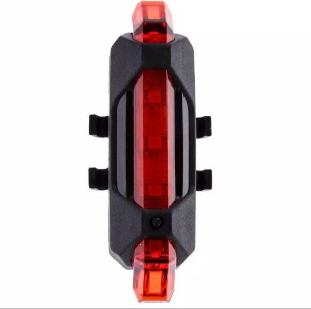 Lampu Belakang Sepeda 5 LED Taillight Rechargeable - DC-918