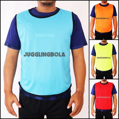 Rompi Bola Latihan Futsal Sepakbola Karet Samping Flexible Size Polos
