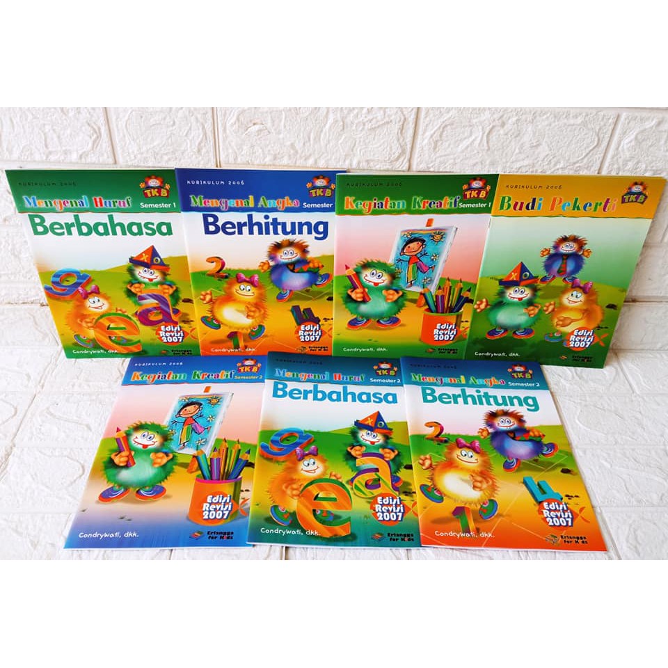 Buku Paket Cerdas TK-B  KTSP Kurikulum 2006 Erlangga For Kids