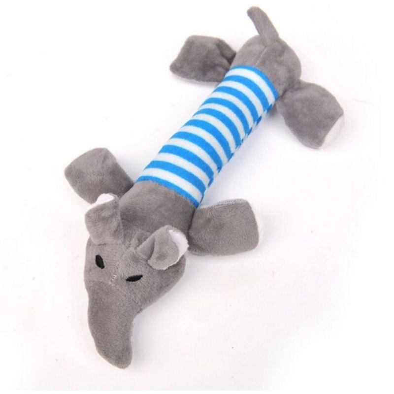 Boneka gigit anjing model bebek duck babi pig gajah elephant suara mencicit