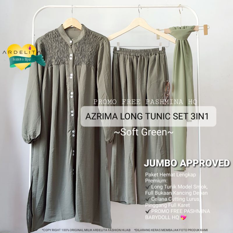 AZRIMA SET BAJU JUMBO ORI 100% REAL PICT SETELAN WANITA MODEL TERBARU BAJU JUMBO BUSUI BAJU WANITA VIRAL BAJU HIJAB MODEL KEKINIAN TRENDY KEREN