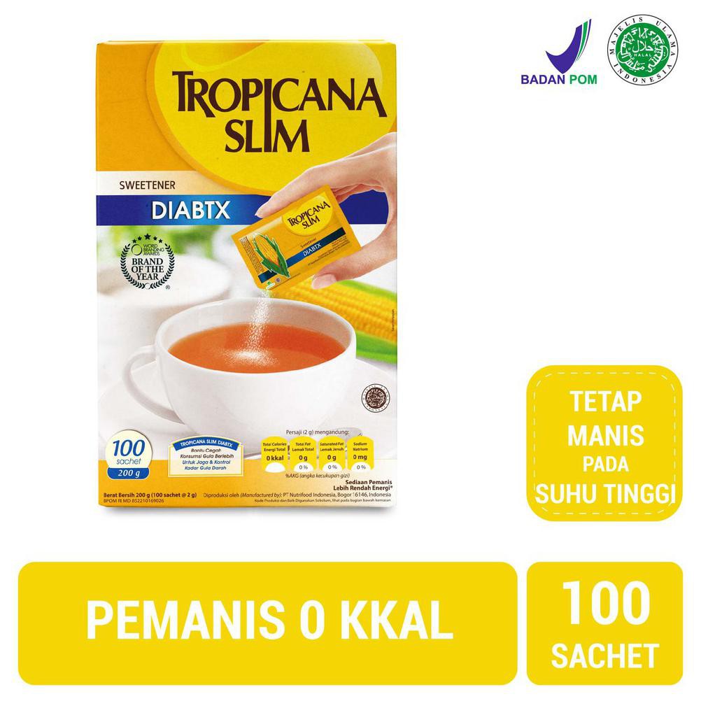 

✨BISA BAYAR DI TEMPAT✨ Tropicana Slim Sweetener Diabetics 100 S MURAH [Kode 1|Kode 2|Kode 3|Kode