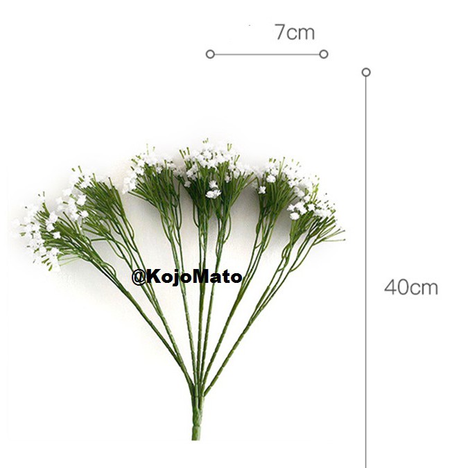 B017 Bunga Babysbreath Gypsophila bunga hias plastik artificial Dekorasi rumah kamar pesta