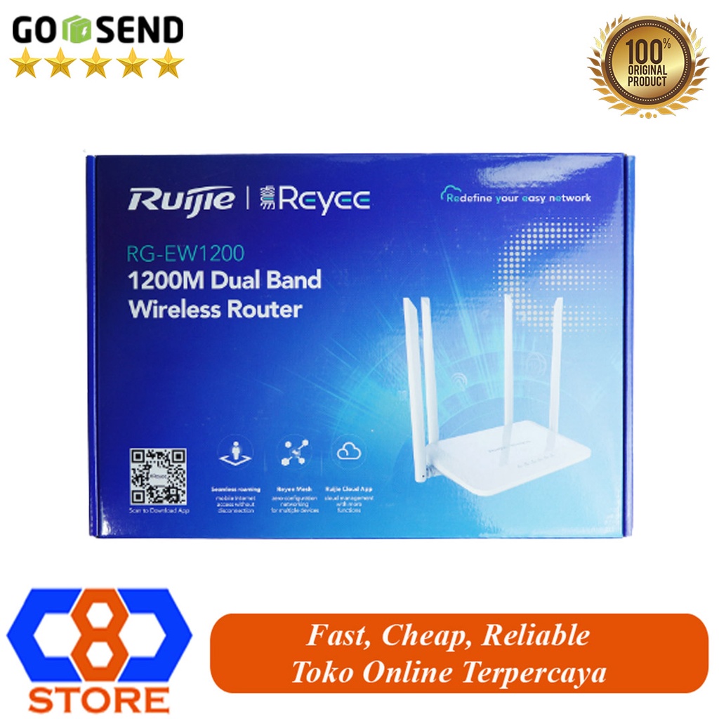 RUIJIE REYEE RG-EW1200 AC1200 1200M DUAL BAND WIRELESS ROUTER