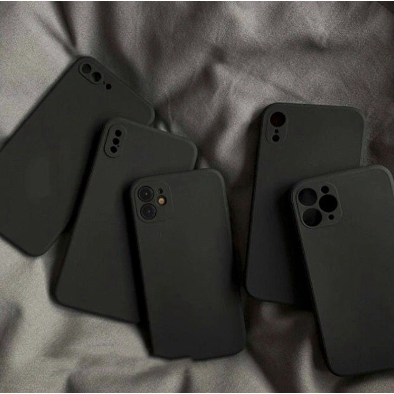 Black Case Slimfit OPPO A17 A77s A57 A55 A54 A53 A52 A32 A33 A92 A95 A96 A76 A74 A16 A16e A16k A15 A15s A12 A7 A11K A5s A3s A31 Find X3 X5 Pro Soft Case Hitam Slim Fit / Softcase Gelap Premium Matte Anti Glare Mate Doff 4G 5G S E K E A3 A5 2022 2021 A77