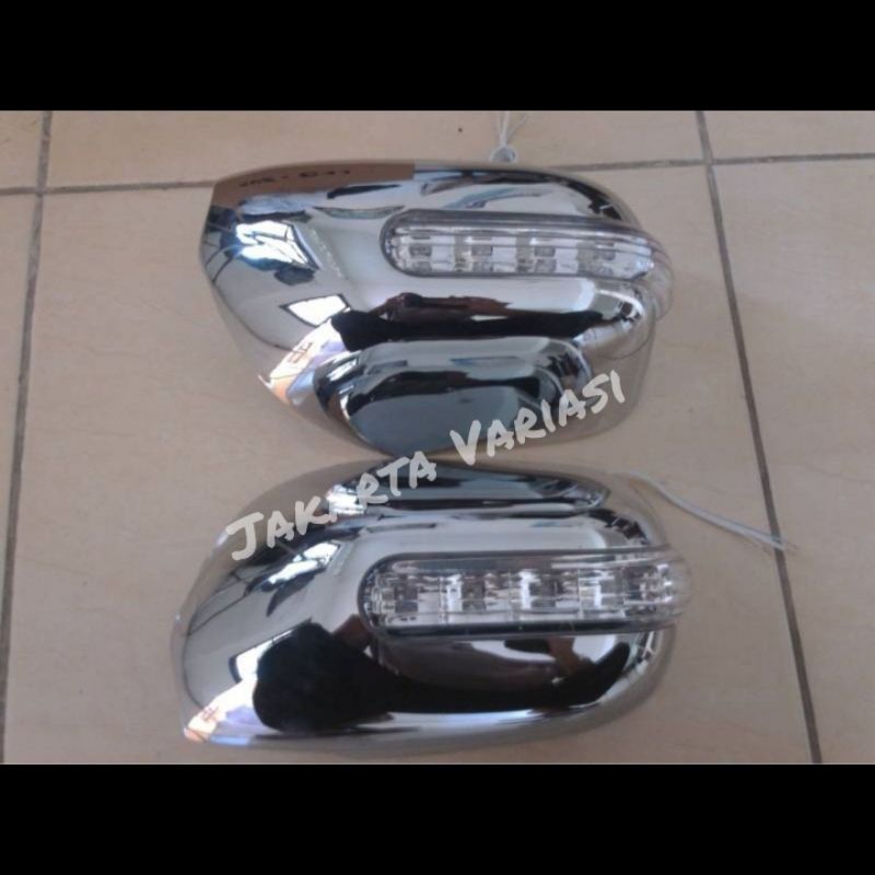 cover spion innova lama 2005 2015 lampu LED sein besar chrome