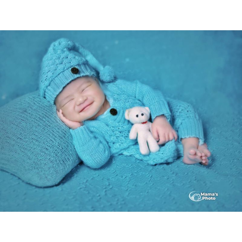 romper / jumper rajut newborn properti foto bayi khusus bayi baru lahir