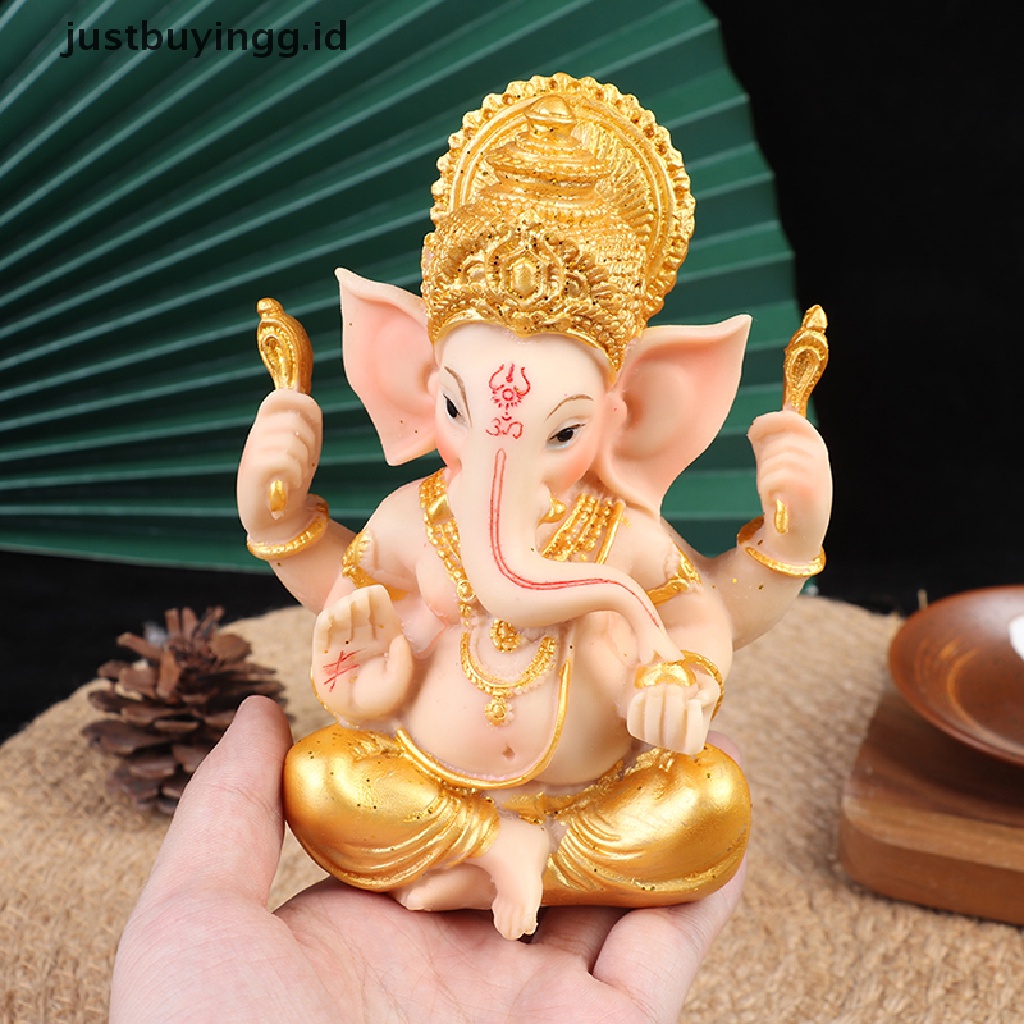 Patung Gajah God Ganesha Lord Ganesha Buddha Warna Emas