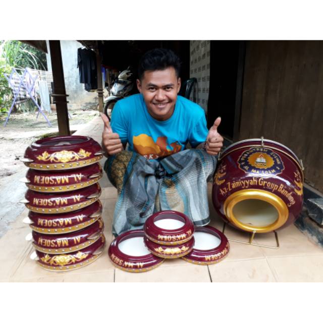 Rebana hadroh ukir jepara