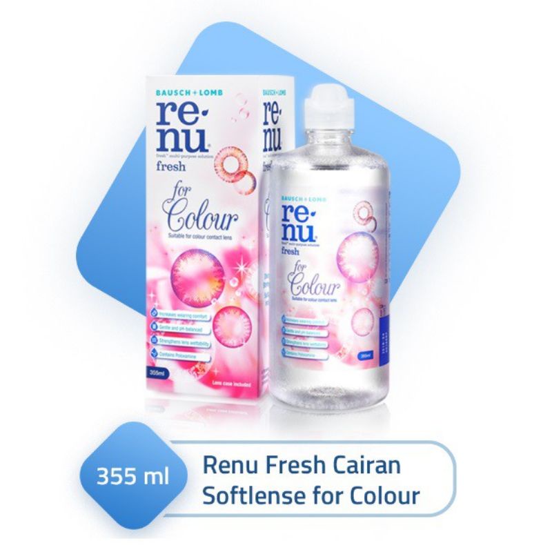 RENU COLORS RENU FOR COLOUR 355 ML DAN CAIRAN SOFTLENS BAUSCH &amp; LOMB LAINNYA