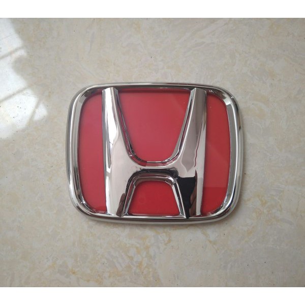 New -  Emblem HONDA Merah Belakang BRIO - Emblem Pengganti Belakang Honda Brio Satya - Rear Emblem