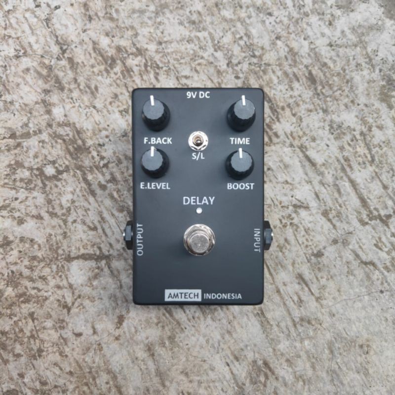 Efek DELAY BOOST gitar / bass pedal by AMTECH Indonesia