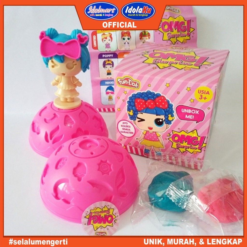 IDOLMART Fundoh Mainan Edukasi OMG Surprise Mainan Lilin Telur LOL Surabaya