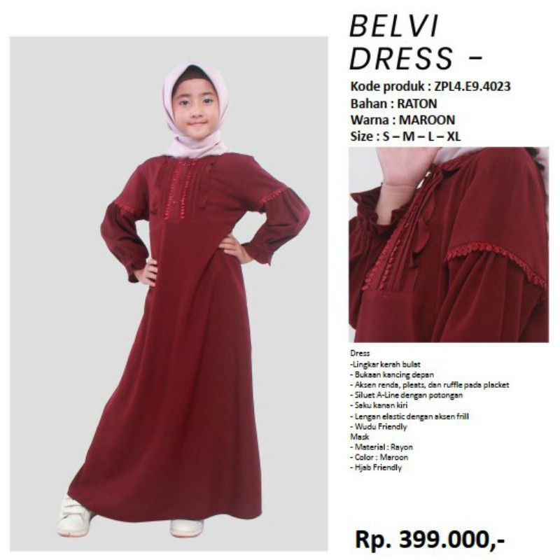 Zoya Dress Anak Belvi Girls