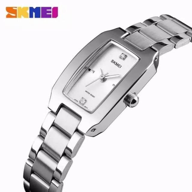 Jam Skmei 1400 rantai SILVER original bergaransi free carton box