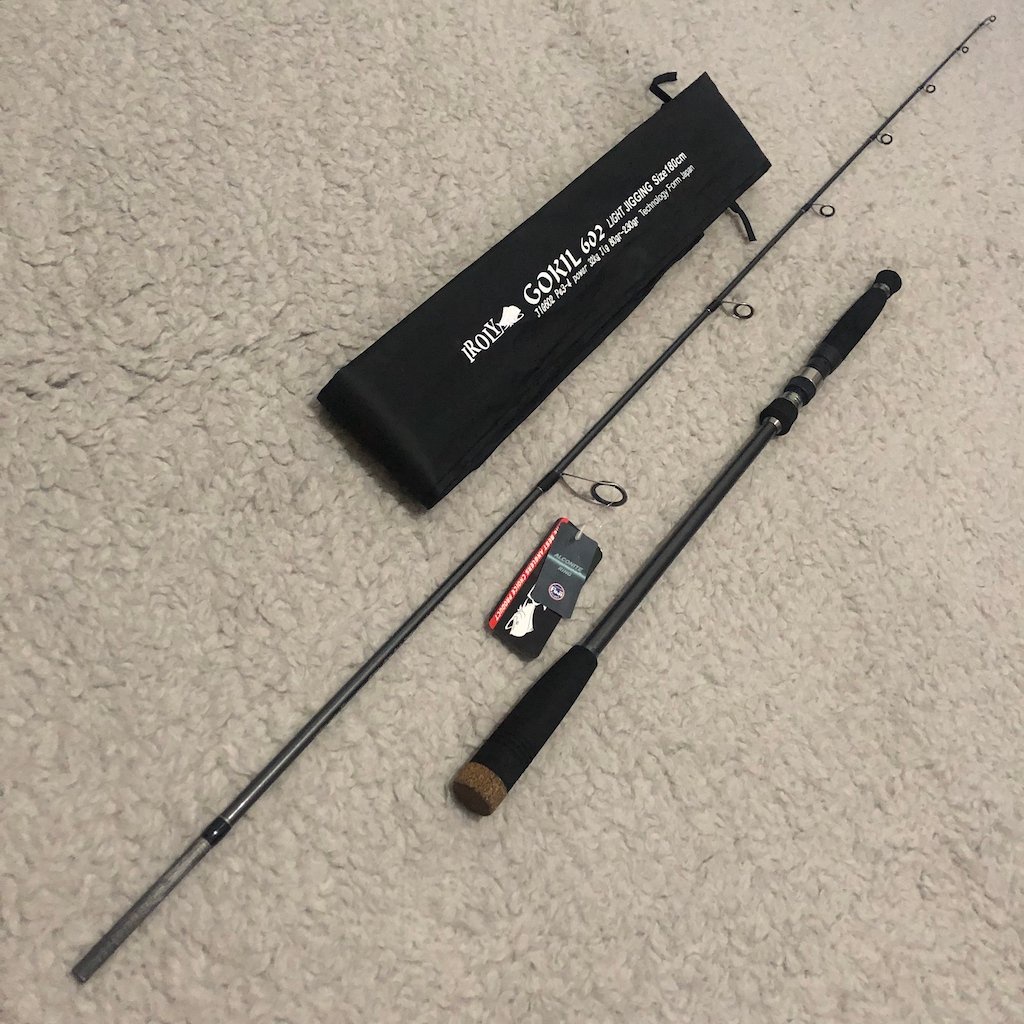 Joran Pancing Laut IROLY Gokil 180cm Carbon Solid Fuji Alconite