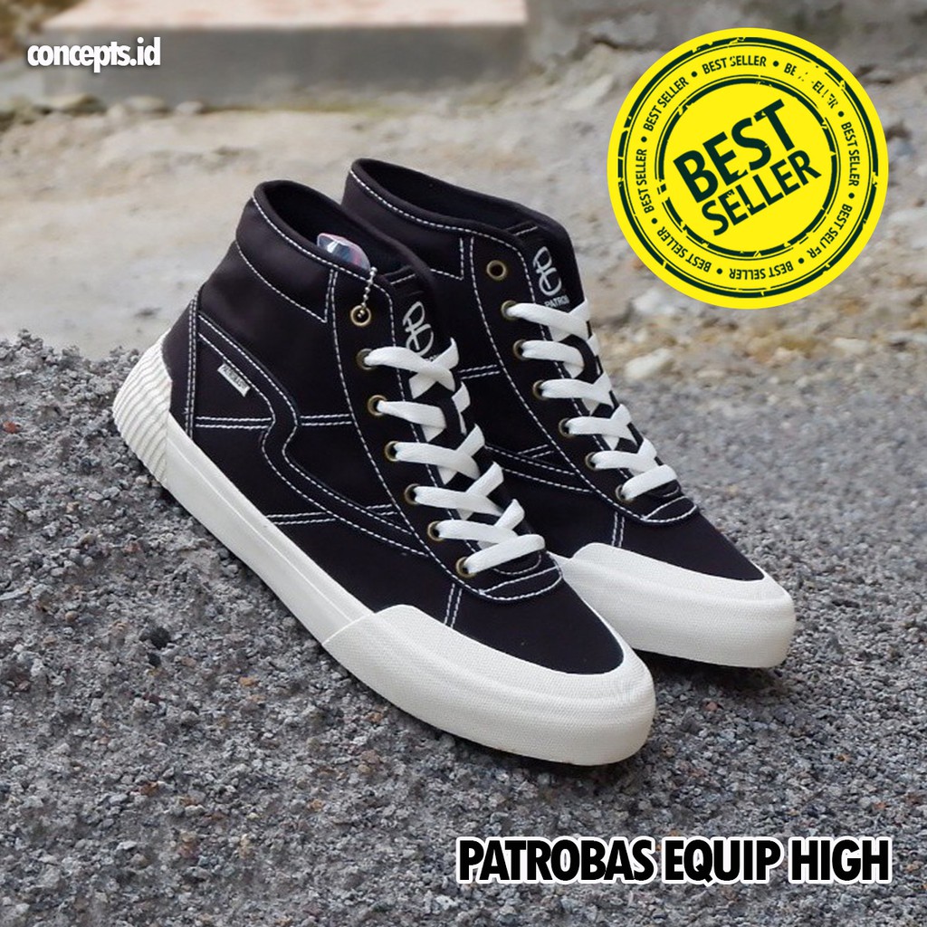 SEPATU PATROBAS EQUIP HIGH LOW BLACK GREY MAROON NAVY