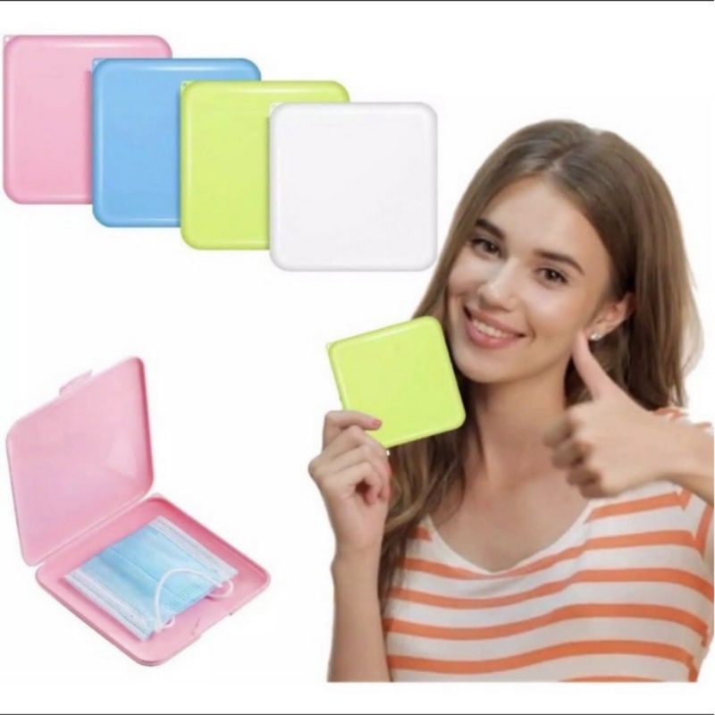 Kotak Masker Ready warna hijau