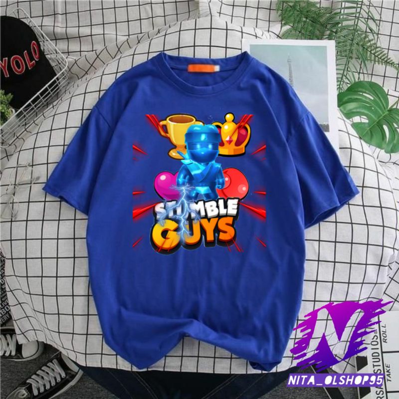 kaos anak stumb le guys baju anak stumble guys premiun DYNAMITRON