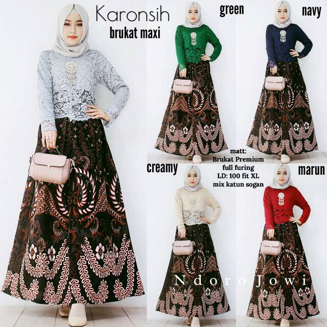 Karonsih Brukat Maxi Original by Ndoro jowi solo jawa tengah indonesia