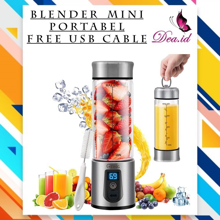 [DEASHOP] JUICE CUP BLENDER MINI PORTABEL / USB BLENDER JUICER / FREE USB CABLE