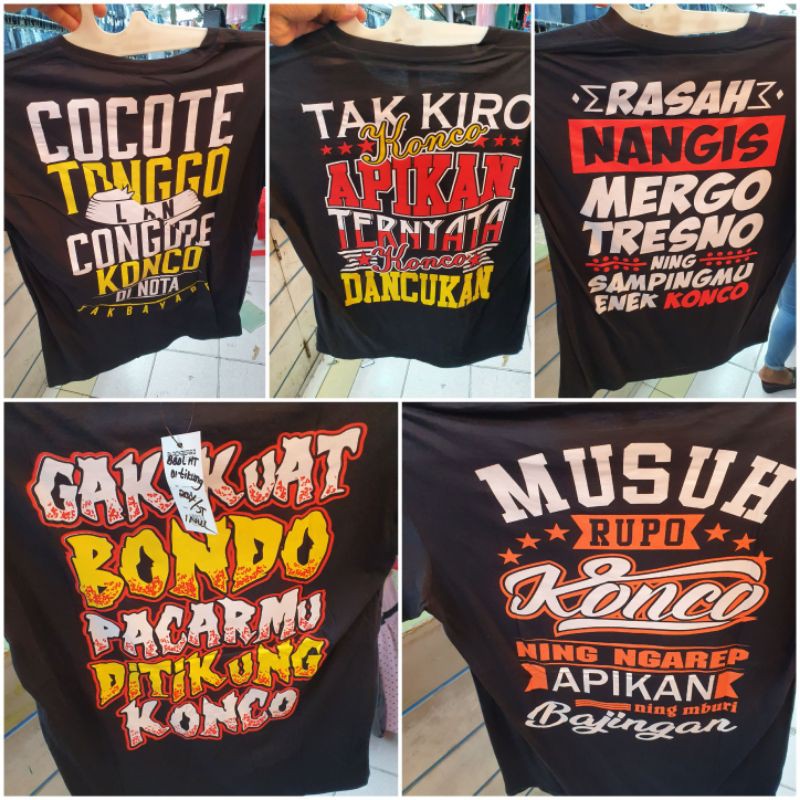 OBRAL KAOS GARANGAN MBOIS /BAJU KATA KATA MURAH