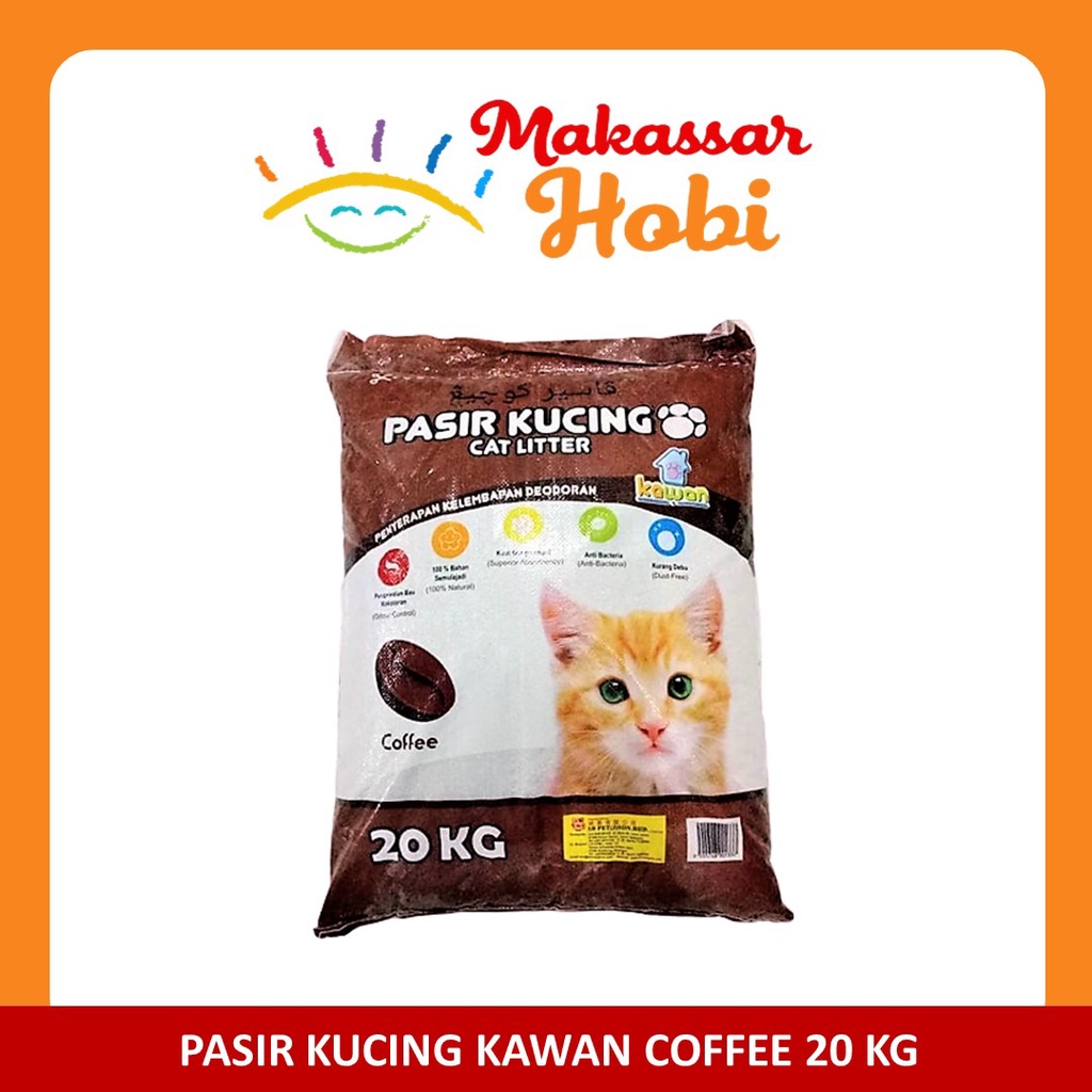 Pasir Kucing KAWAN 20kg 20 kg Cat Litter Pasir Gumpal Wangi