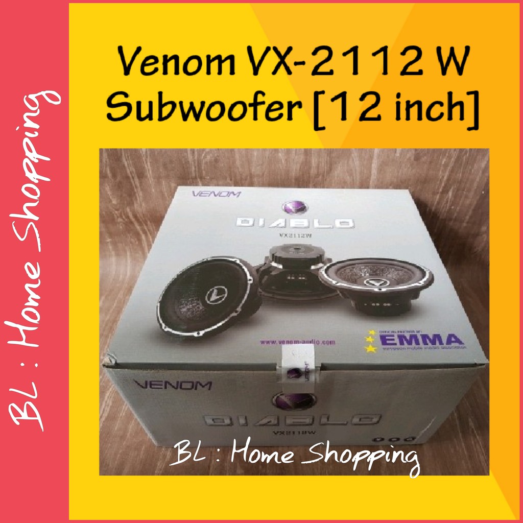 Subwoofer Venom VX2112W Subwoofer 12inch Venom VX 2112 W Original Garansi 1th