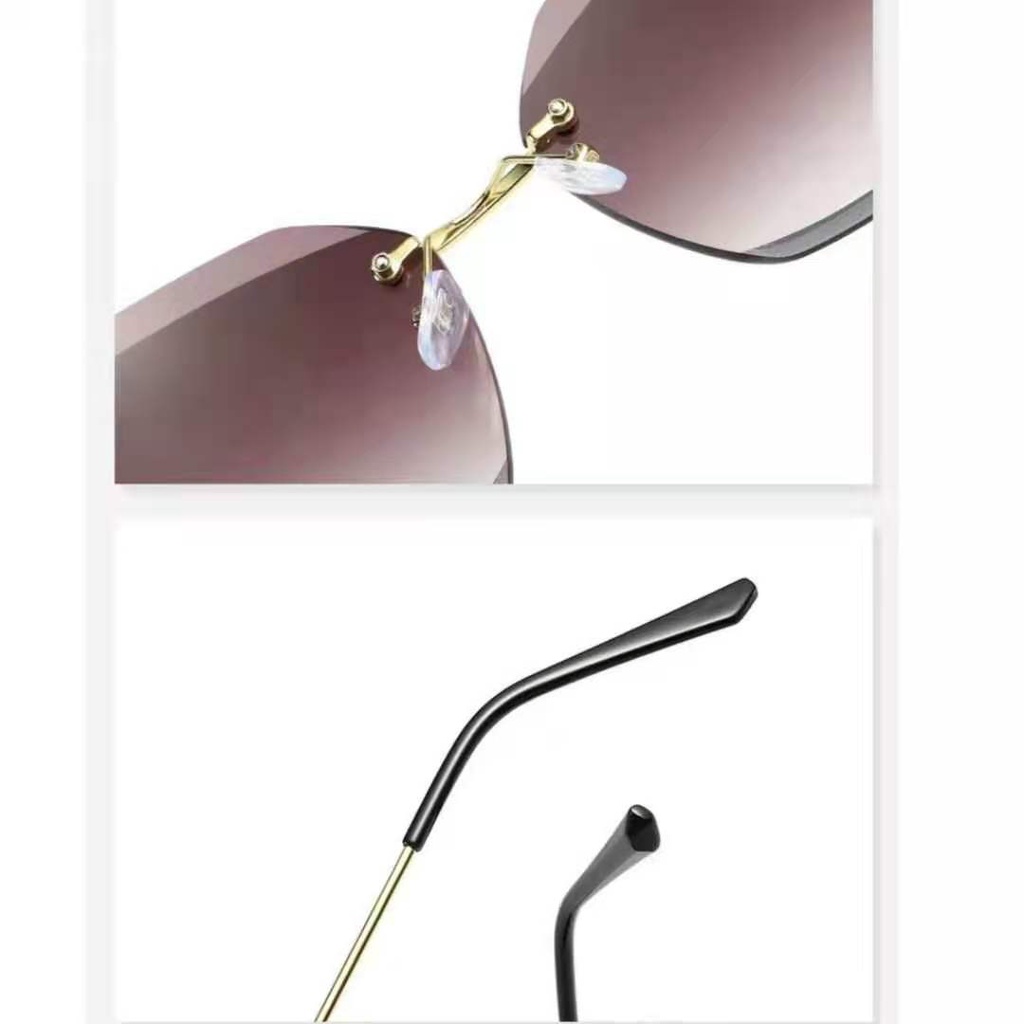 Rowling(ka-170)Kacamata  Hitam Terbaru Wanita No Frame Titanium Diamond Style Kacamata Fashion Murah/Kacamata Sunglasses Import Wanita Kacamata Fashion