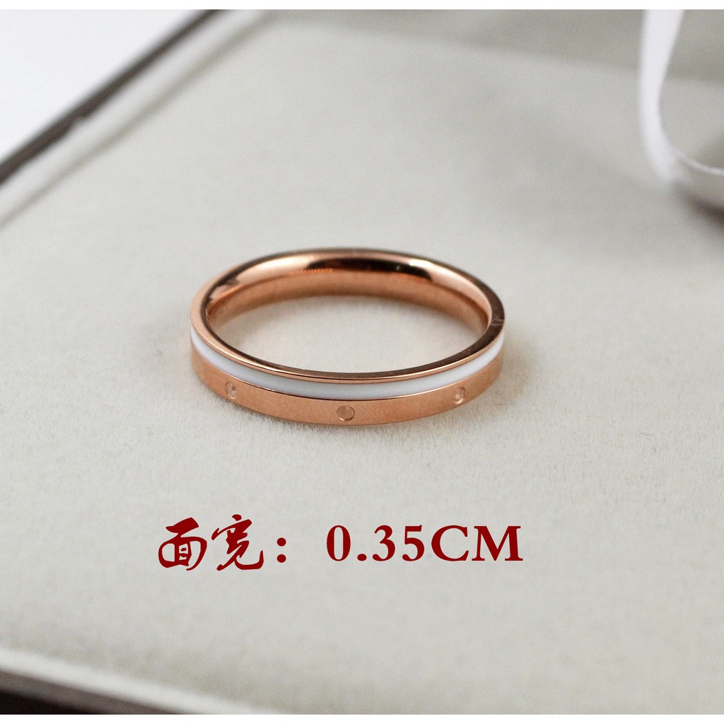 [ Model Baru ] Cincin Titanium Mini Korea Wanita Fashion Cocok Untuk pesta hadiah trend kini CK152