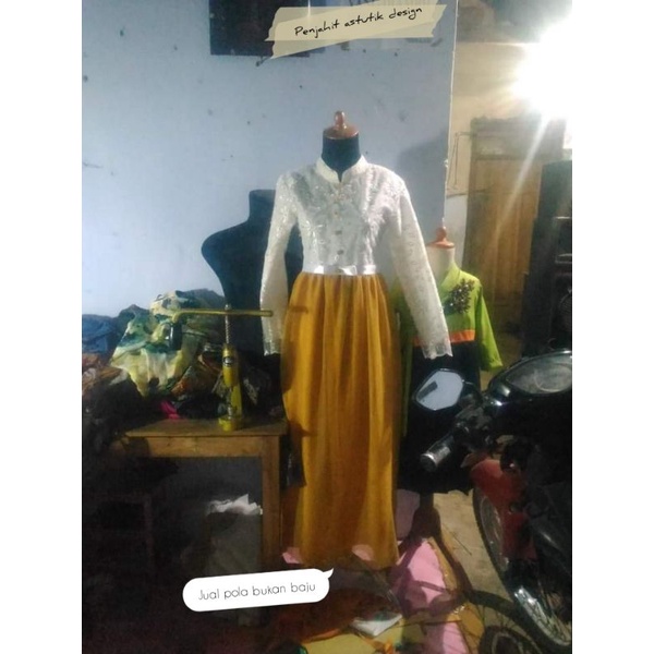 POLA INSTAN GAMIS TUTU /POLA JIPLAK GAMIS MURAH /TERBARU/MODERN /POLA GAMIS WANITA