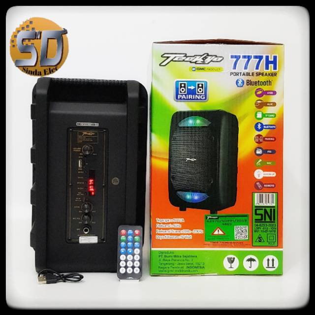 Speaker Meeting Teckyo 777H Bluetooth,Speaker Portable original - new suara mantap