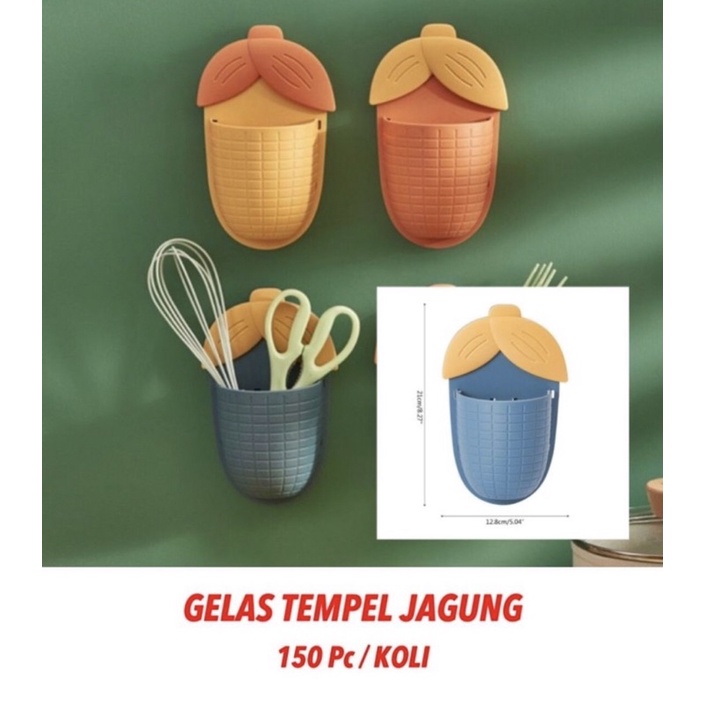 Gelas Tempel Jagung - Gantungan Tempel Serbaguna Motif Jagung - Gantungan tempel Model Jagung -