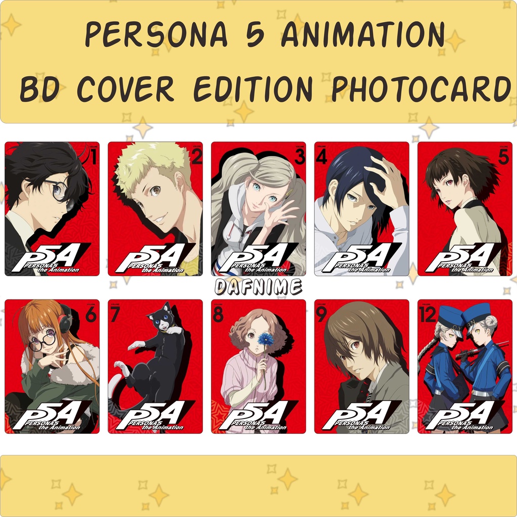 PERSONA 5 ANIMATION BD COVER EDITION PHOTOCARD ANIME