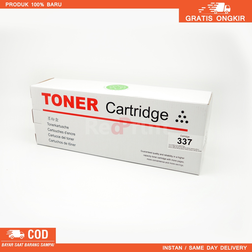 Toner Catridge 337 untuk printer Canon  MF210/MF220/MF212 /MF213 / MF215 / MF216 / MF217 /MF223 / MF225 / MF226 / MF227/ MF235 / MF237 / MF240  / MF246 / MF-211 / MF-212w / MF-215 / MF-217w  MF-221d  / MF-226dn  / MF-229dw / LBP-151dw / MF241d