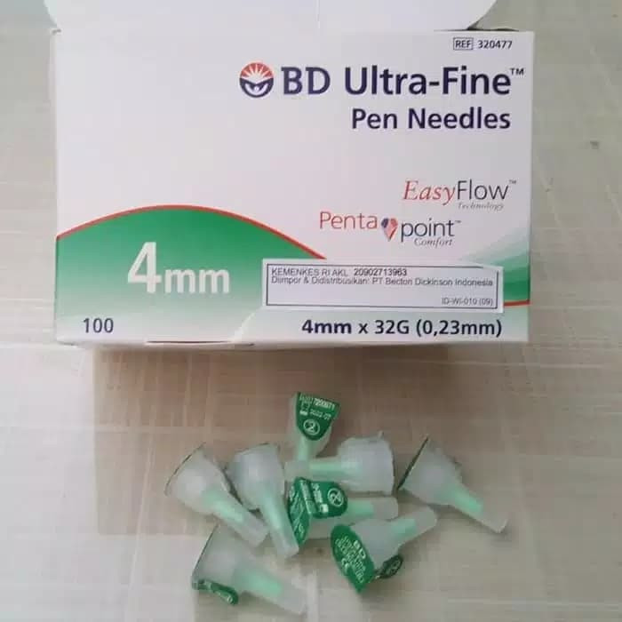 New BD Ultra-Fine Pen Needles 4mm (eceran)