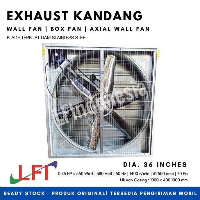 Box Fan 36 Inch / Blower Kandang 36", 380V