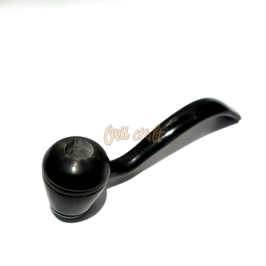 Pipa rokok tanduk kerbau asli model canting atau anting handmade