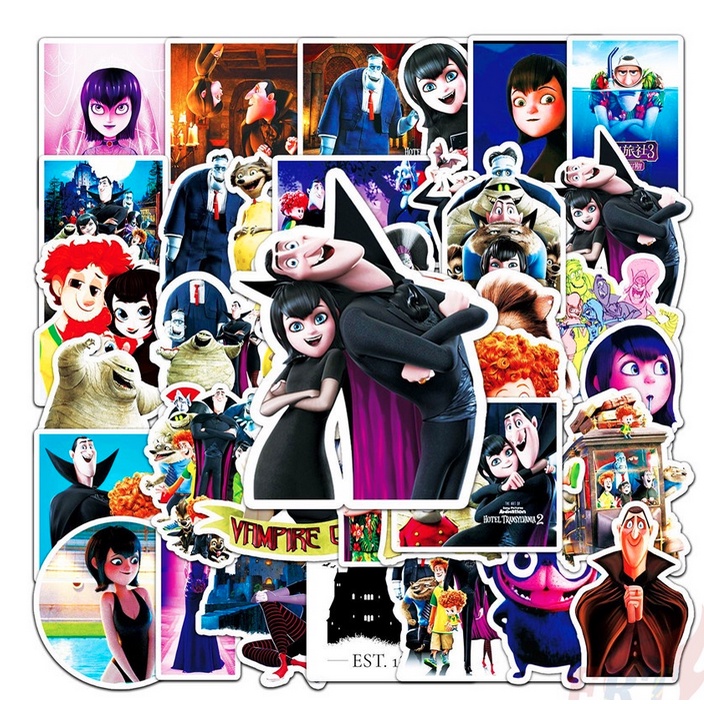 A21 STICKER 10PCS (HOTEL TRANSYLVANIA) anti air notebook scrapbook label tempel motif kartun superhero super hero unik lucu atk alat tulis kantor murah viral termurah kartun komputer leptop handphone hp smartphone koper laptop tembok kulkas disney anime