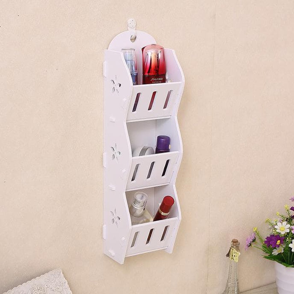 Storage Decorative Rack Shabby chic rak kosmetik hp remote dll Vintage