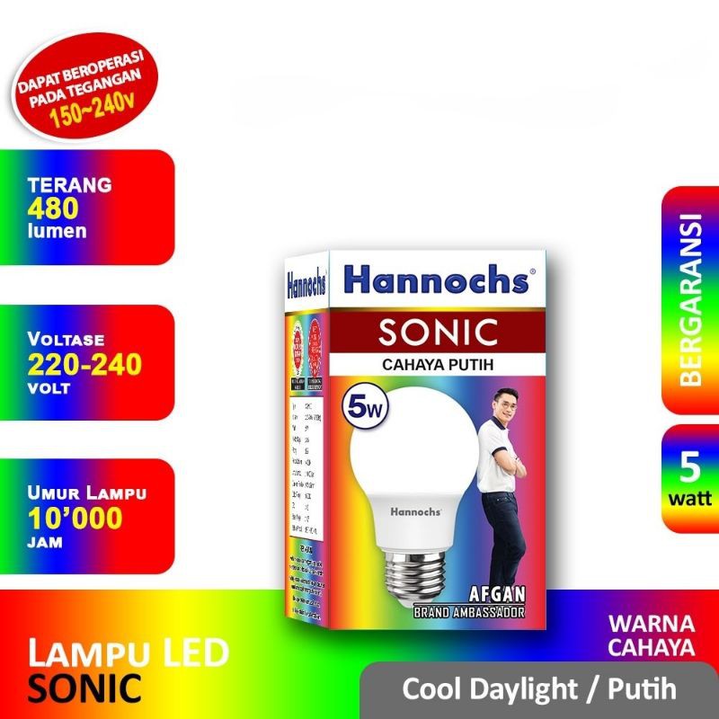 Lampu LED Hannochs SONIC 3W/ 5W/ 7W/ 9W/ 12W/ 15 Watt