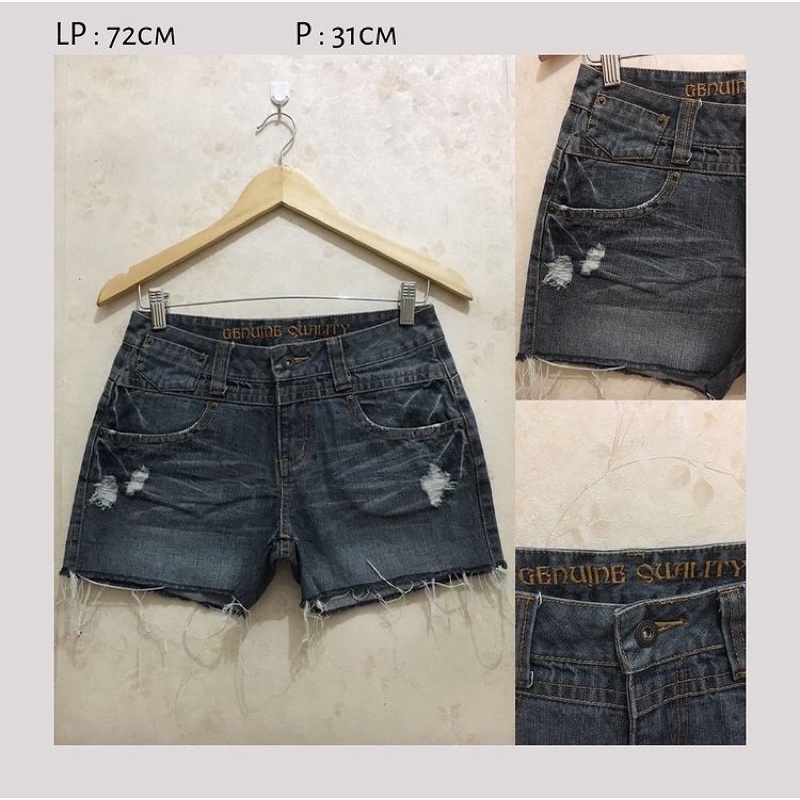 PRELOVED SECOND CELANA PENDEK RIPPED JEANS HOTPANTS SHORT
