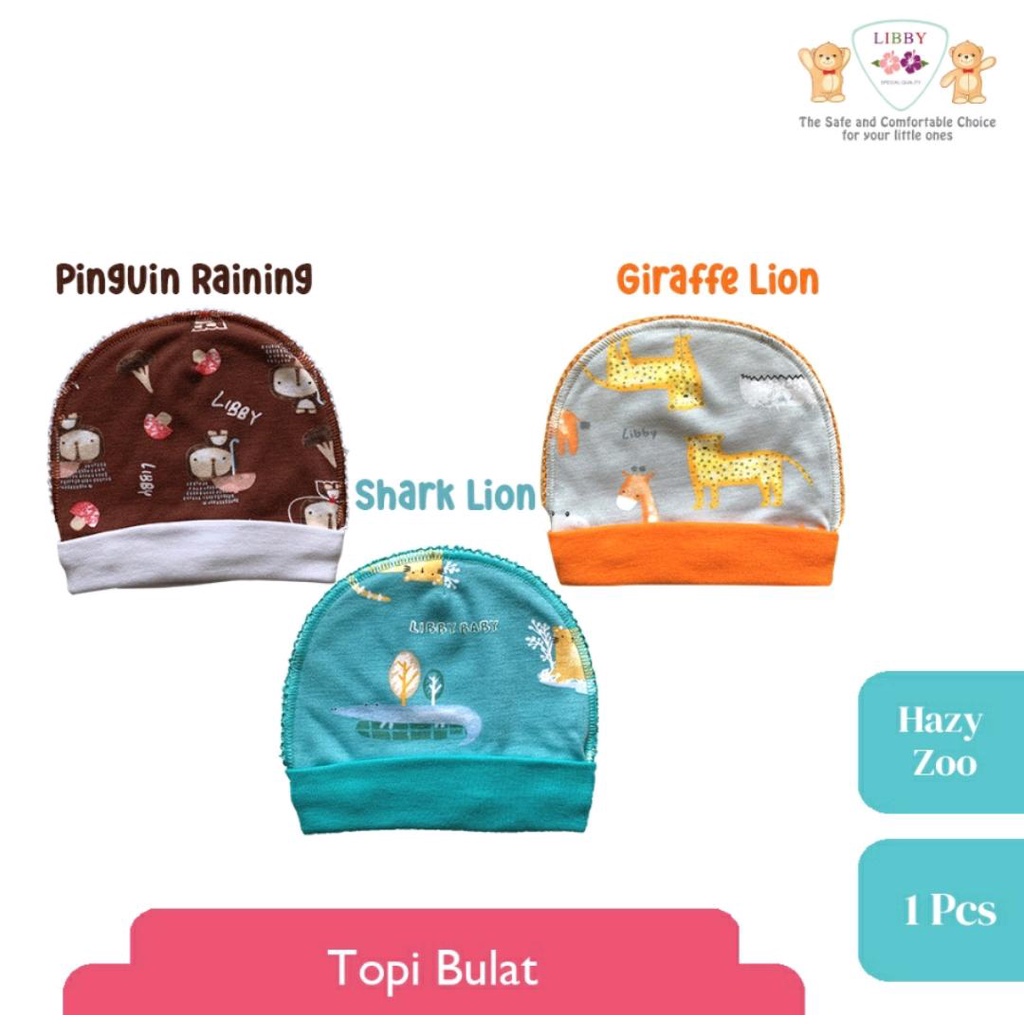 LIBBY SETELAN BAYI MOTIF HAZY ZOO / SETELAN BAYI DAN ANAK