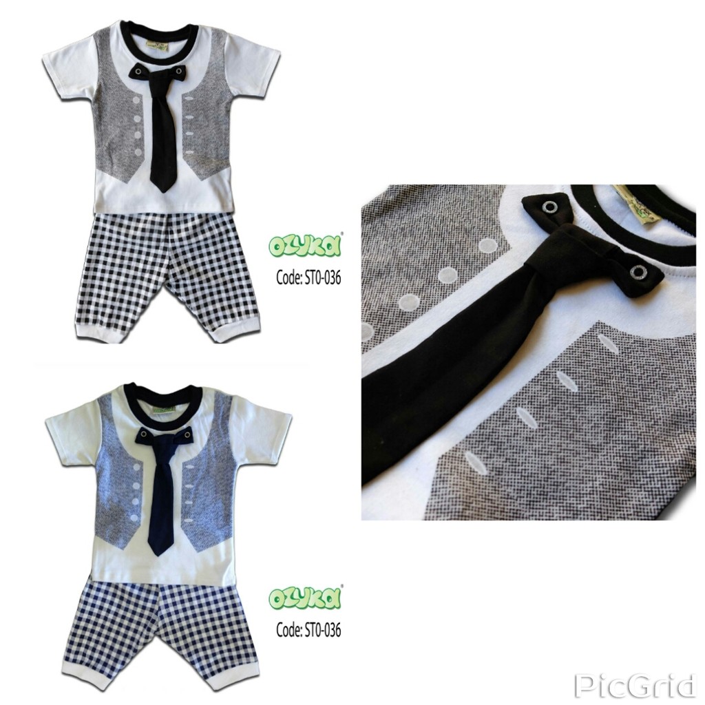 Ozuka Baby Boy Set/ Setelan Anak Laki Laki - Dasi Panjang STO-036