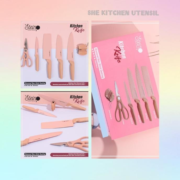 Pisau dapur set Steincookware masih banyak